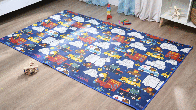 Tapete infantil MARKIDS 120X200CM CARRINHOS