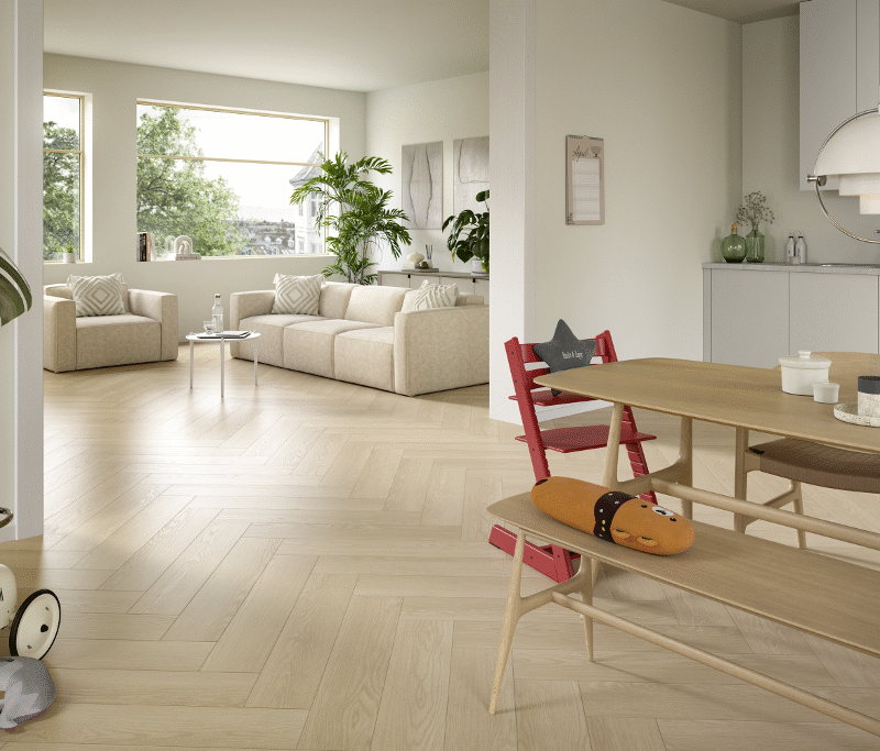 Pavimento Flutuante laminado Egger 8/32 Herringbone com bisel